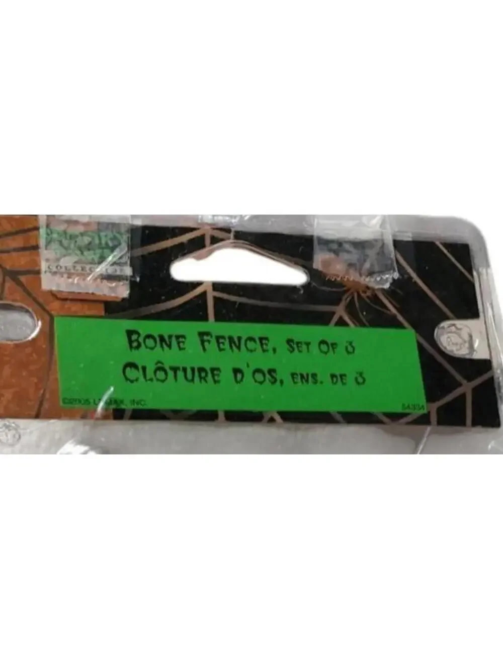 Lemax #54334 Spooky Town Bone Mini Fence Set of 3 (1 PK) Halloween Decor